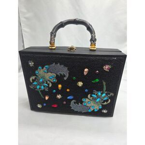 Vintage Stylecraft of Miami beaded Purse Bamboo